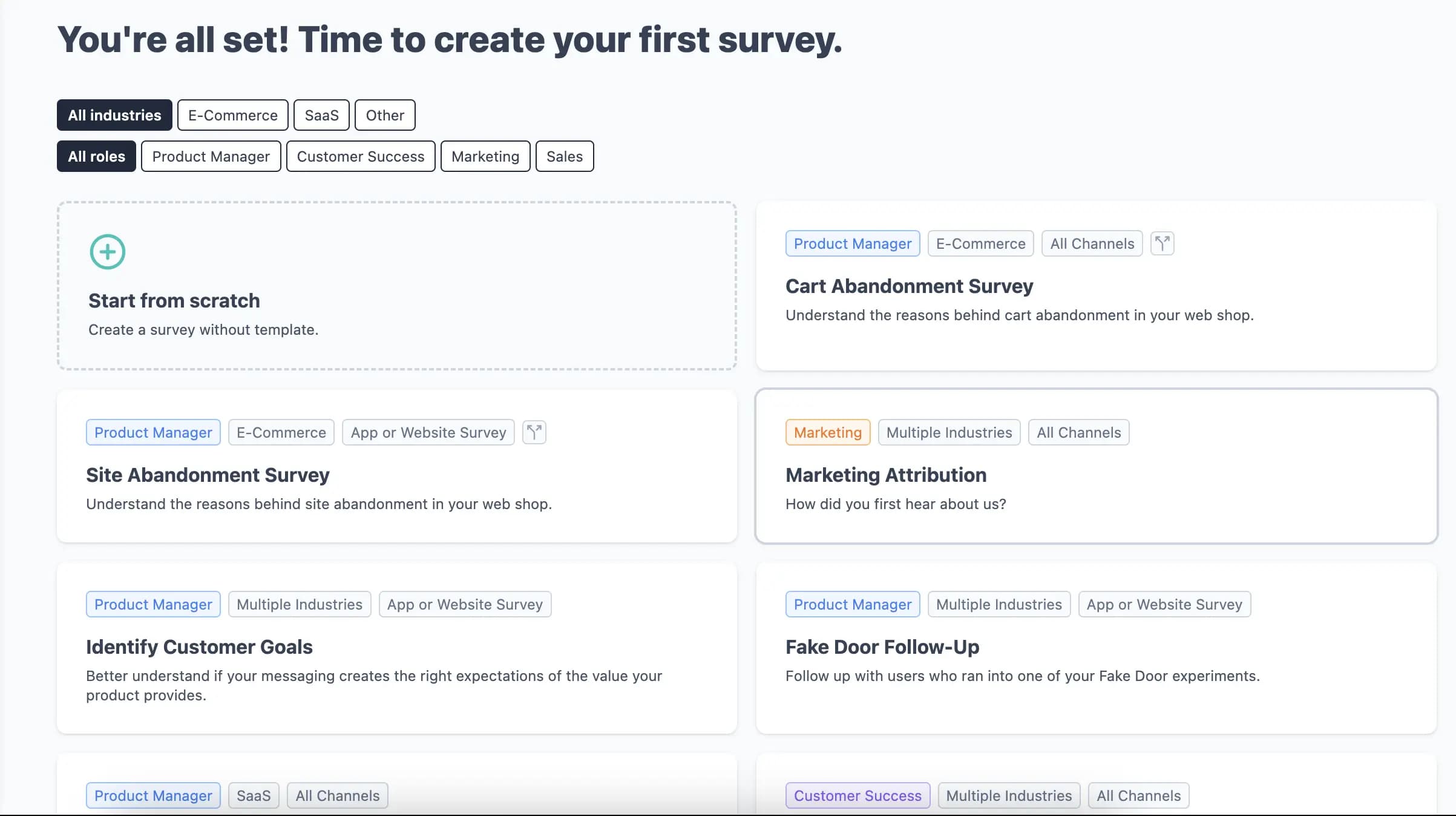 Survey Templates