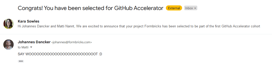 GitHub invited us to join the GitHub Accelerator and share our experience