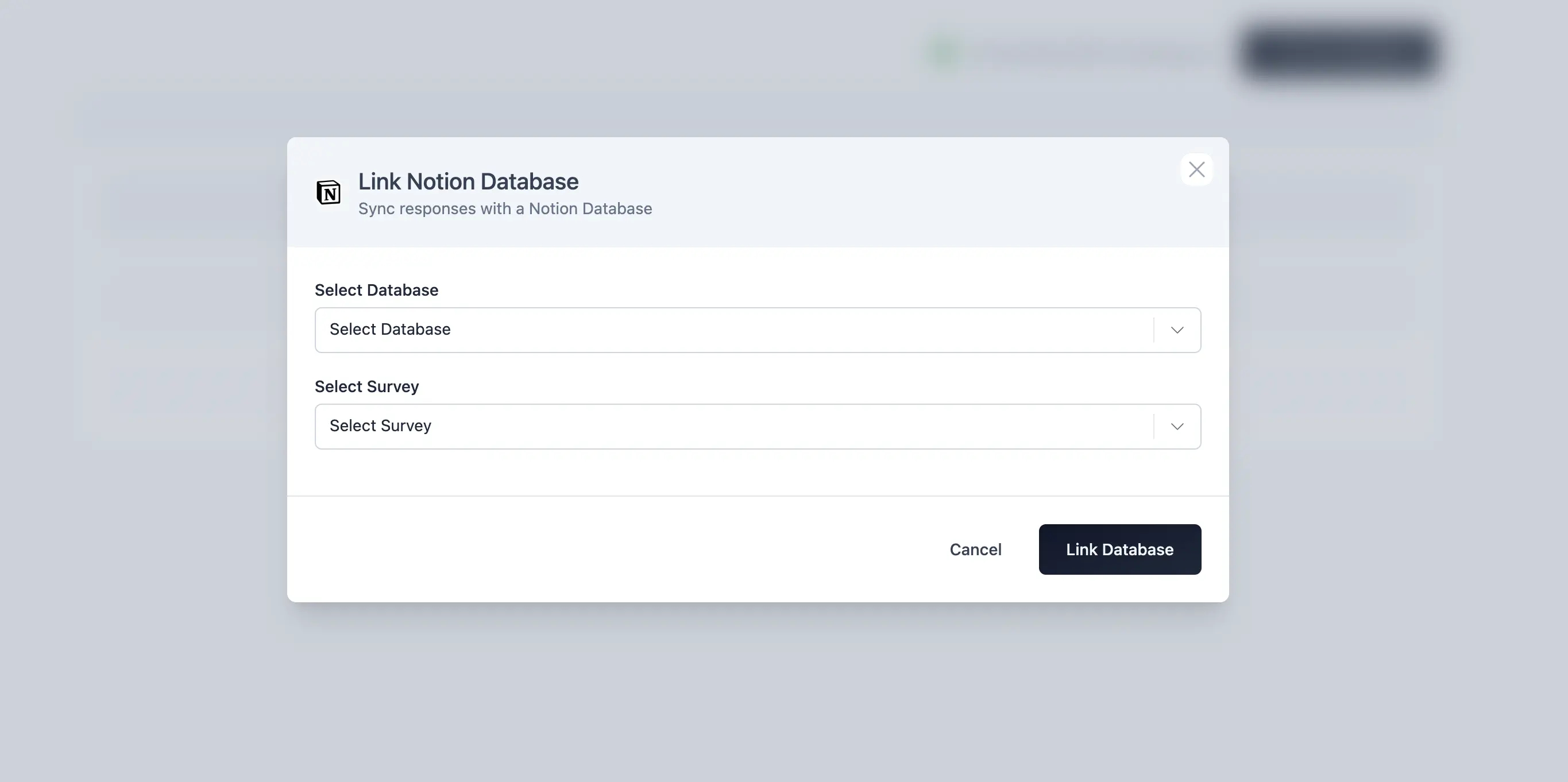 Link Formbricks with a Notion database